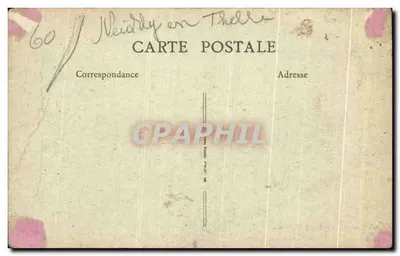 Bilhete postal antigo Neuilly en Thelle Le Chateau — Verso