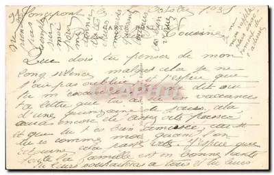 Longpont — Ruiny starej abbatii cystersów, założonej przez św. Bernarda w XII wieku — Coll. Godet, Longpont — Rewers