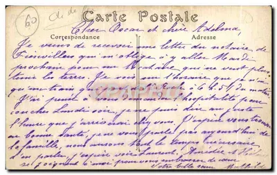 Senlis — De Station na het passage van de Duitsers (september 1914) — Royer, 22 rue Cadet, Parijs — Achterkant
