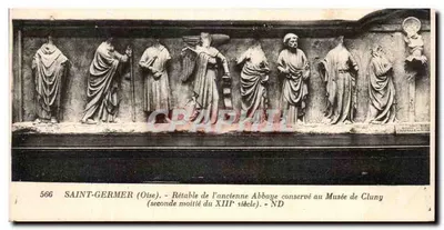 Saint-Germer (Oise) — Rétable da antiga Abadia, segunda metade do XIII — conservado no Museu de Cluny