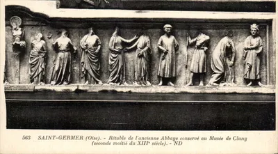Saint-Germer (Oise) — Rétablo da antiga abadia, segunda metade do XIIIº século — ND