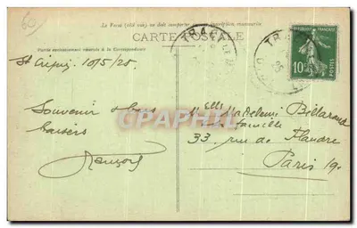 Las Compiègne — Las Zwycięstwa — Wydawnictwo Bourson, Compiègne — Rewers