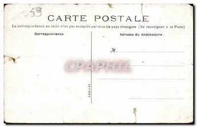 S.G. Mgr Jean Arthur Choclet, Archevêque de Cambrai — photographie en costume épiscopal devant un manteau de cheminée, éditeur Photographe Faure, Lille — Verso