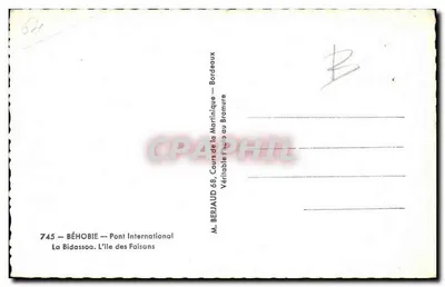 Irun Spagna — Isola dei Faisan — M. Berjaud 745 — Verso