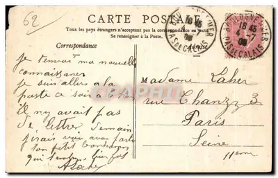 Boulogne-sur-Mer — Bateaux pêcheurs — Éditeur Siévenard, Dép. Boulogne-sur-Mer, n°1 — Rückseite