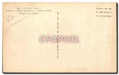 Stacja wodna Bagnoles-de-l'Orne — Tessé-la-Madeleine — « Clos Joli », jedna z jej wsi — Rewers