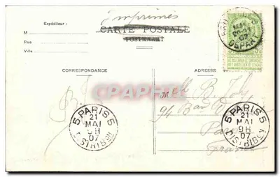 Brussels - Grand'Place - Houses of the Guilds — Publisher Al. Rossel, n° 789 — Back
