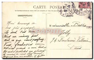 Parijs — Landschap aan de Buttes-Chaumont — G. La — Achterkant