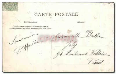 Paris — Bois de Boulogne — Lago do Castelo de Longchamp — C. L. C. — Verso