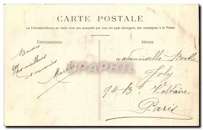 Umgebung von FORGES-LES-EAUX (S.-Inf.) — ABBAYE de BEAUBEC — Die Avenue du Château — Verleger/Drucker nicht sichtbar — Rückseite