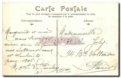 Rouen — Most Corneille i Katedra — wydawca P. Jumel — Rewers