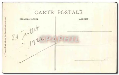 Chartreuse do REPOSOIR — vista das montanhas nevadas — J. J. L. 561 — Verso