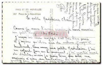 Plac Republiki — Paryż — wydawca Guy, n° 357 — Rewers