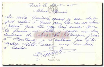 Paris à noite - O Sagrado Coração — editor Cani, n° de série 3071 — Verso