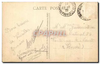 Versailles — O Castelo, a Cour de Marbre — A. Légonté, n°6 — Verso
