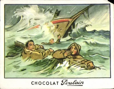Salvamento no mar — Chocolat Poulain — Série 40, Éditions Fortin