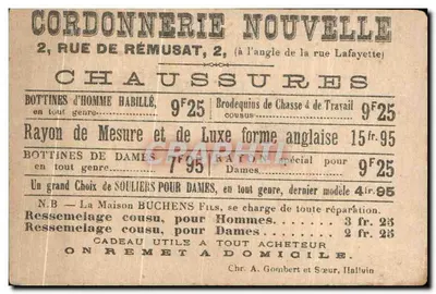 O Corvo que cantou durante todo o verão — Cordonnerie Nouvelle, 2 rue de Rémusat — Verso