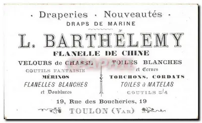 Conversa à noite — L. Barthélélemy, Toulon (Var) — Verso