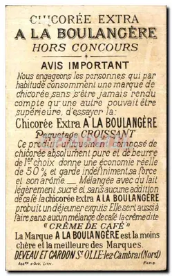 Équilibre déplacé — scène comique avec âne et carrosse — éditeur DEVEAU ET CARDON, S. OLLE-lez-Cambrai (Nord) — Verso