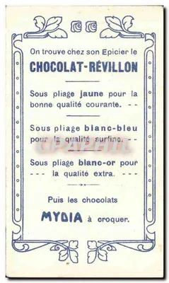 O teatro inglês — A comédia Falstaff — Chocolat Révillon — Verso