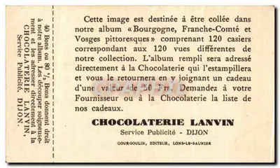 Het Ontwaken van Napoleon — CL. DU S. I. DE DIJON — Chocolatfabriek Lanvin, Dijon — Achterkant