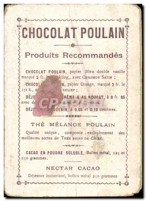Marche de soldats — scène militaire — Chocolat Poulain, n°10 — Verso