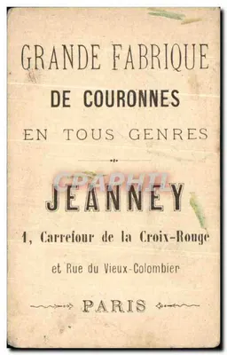 Panie, za Tobą idę wszędzie, gdziekolwiek pójdziesz! — BOSNARD, PARIS — n° 222 — Rewers