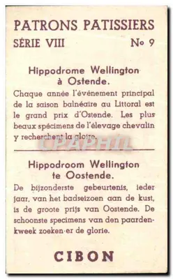 Hipódromo Wellington en Ostende — Serie VIII, No 9 — Cibon — Reverso