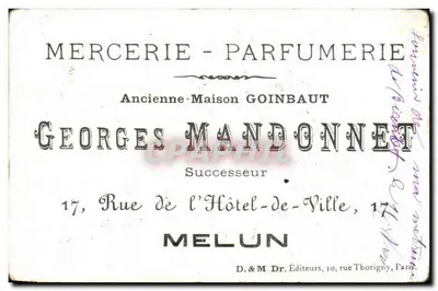 Mignon Até II Cena VI — cena de duelo entre duas crianças em trajes da época — editor D. & M. Dr. Paris — Verso