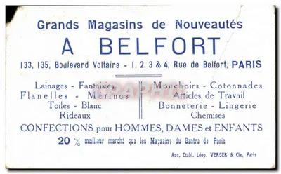 Canolage — Joules à la lance — A.V.A.C. Nr 56 — Rewers