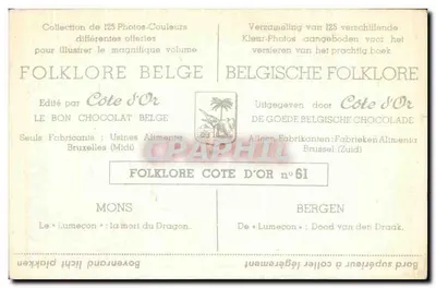Mons — A Morte do Dragão — Côte d'Or n°61 — Verso