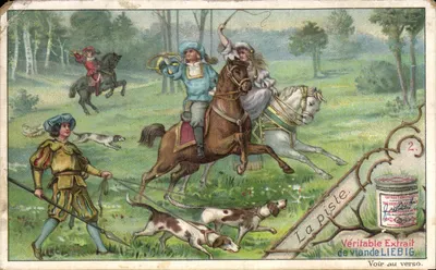 Caça a cavalo — A pista — Compagnie Liebig, n°2