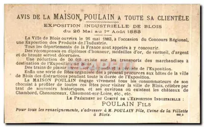 Femmes et enfants en activité — Lycée de Filles — Chocolat Poulain, n° H.580 — Rewers