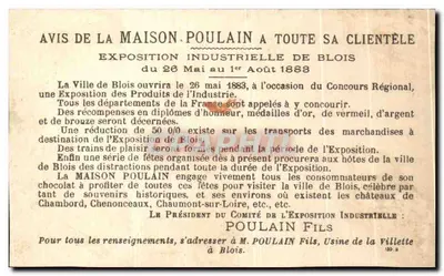 Crianças com brinquedos — Chocolate Poulain — L'Emmaillottage, Lycée de Filles — Verso