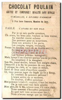 Crianças dançando sobre o ponte de Avignon — Chocolat Poulain — H.591 — Verso
