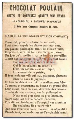Cadet Rousselle — Chocolat Poulain — H. 591 — Rewers