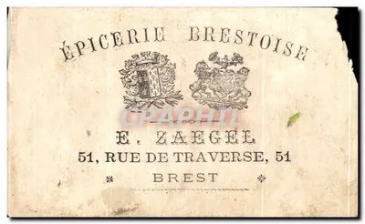 Chromo Le Saut De Mouton Dzieci Sklep z cukrem Brestoises Zaegel Ulica Traverse Brest — Rewers