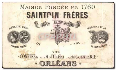 Chromo Saintoin Frères Orleans Oh La Belle Natte Chinois — Verso