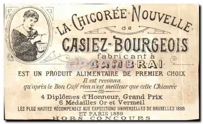 Crianças com buquê — Chichorée Nouvelle de Casiez-Bourgeois — editor Casiez-Bourgeois — Verso