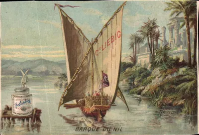 Barco do Nilo — Companhia Liebig — Editora Liebig's Company, Londres