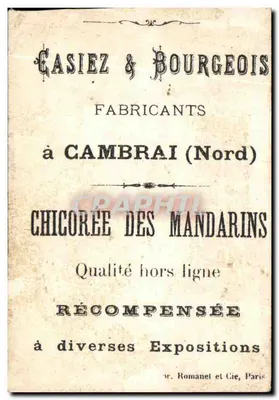 Mme Ducordon — caricatura — Casiez & Bourgeois, Cambrai — Verso