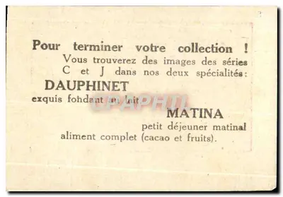 Cedry — Grenoble — Wydane przez Chocolat Cémoi Grenoble — Rewers