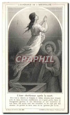 A Esperança da Imortalidade — A alma cristã após a morte — Boumand e Fils, Editores Pontificais, Paris, n° 636 — Verso