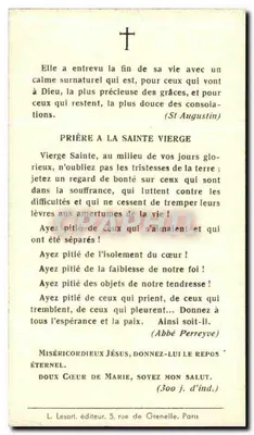 Madame René Gourdon — nascida Marguerite Ledait — falecida em 6 de setembro de 1945 — L. Lesort, editor, 5 rue de Grenelle, Paris — Verso