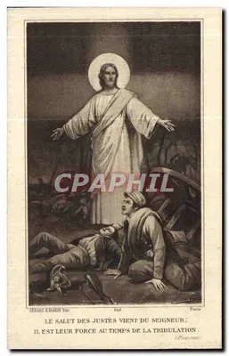 Jesus ressuscitado acima de soldados feridos — Gérard & Marin Édit. n°263 — Paris — Verso