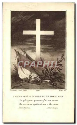 Marie Bertrand d'Amphernet — Subtenente do 156º Regimento de Infantaria — Editor Bouanero-Jonno, n° 6184 — Verso