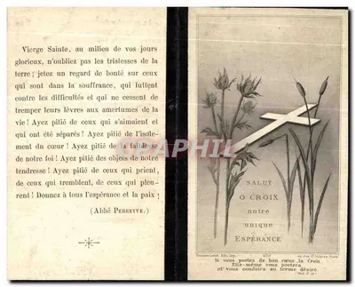 René Bolloré — Falecido em Odet em 10 de julho de 1904 — Livraria Católica J. Salaun, Quimper — Verso