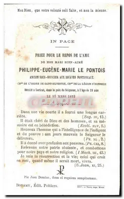 A Barca de Pedro — cena bíblica — Bonamy, Editor em Poitiers, N°40 — Verso