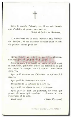 Casimir Petit — Kawaler Legii Honorowej — zmarł w 1942 — Orphelins d'Auteuil, 5, rue Ferrou VI — Rewers