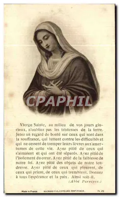 Madame Victor PiteL — falecida em 20 de julho de 1935 aos 55 anos — R. Poulain, fot. Fliers (Orne) — Verso